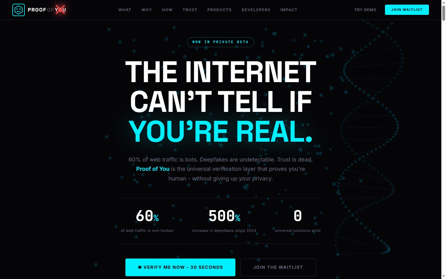 poyverify.com live screenshot
