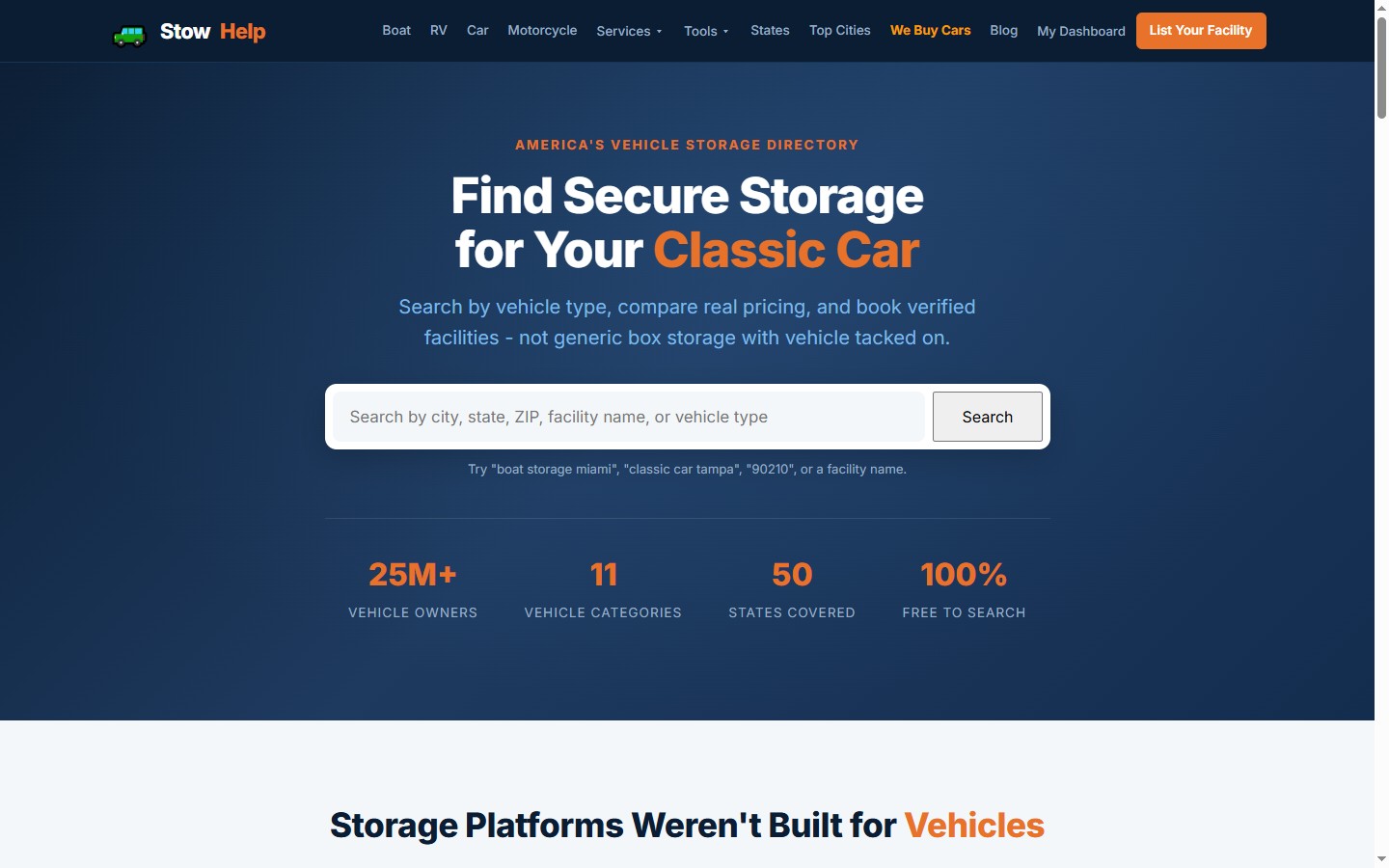stowhelp.com live screenshot