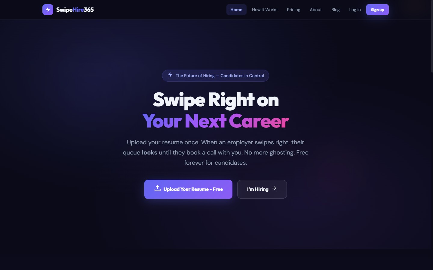 swipehire365.com live screenshot
