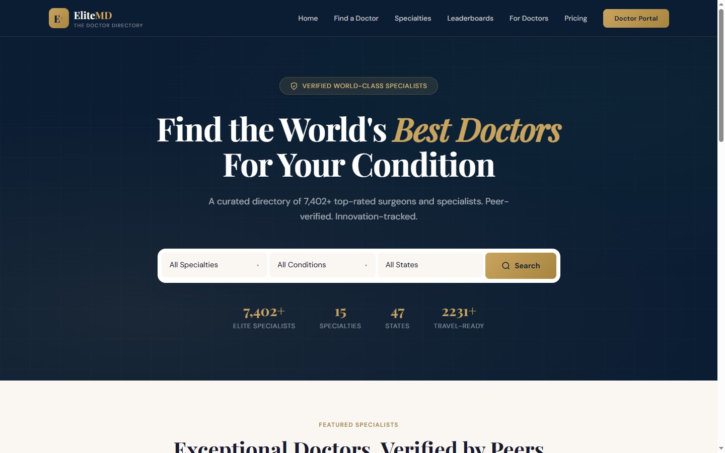 thedoctordirectory.com live screenshot