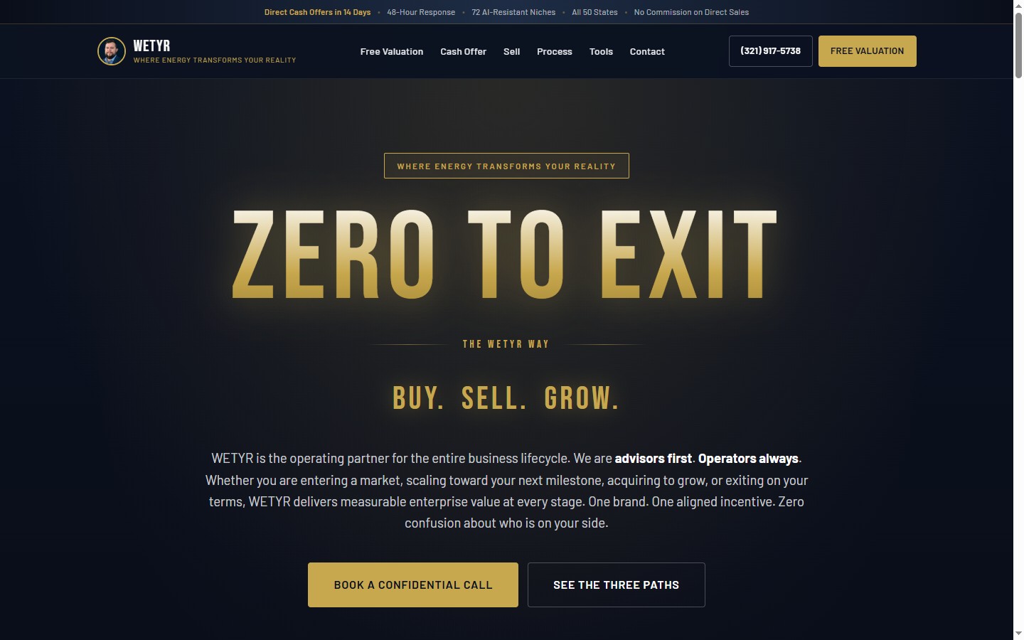 wetyr.com live screenshot